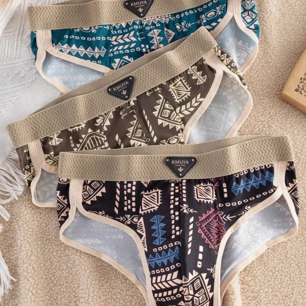 Kmuya Tribal Print Boxer Briefs Set
